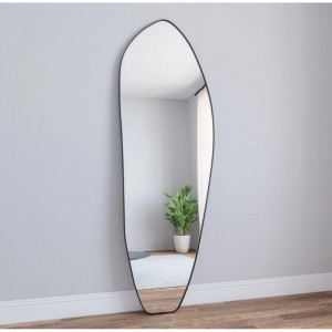 Зеркало неправильной формы в чёрной раме Organic XL Black (Органик) Smal 70*182 см