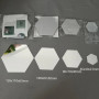 Зеркальное панно из шестиугольных элементов Дарио в интернет-магазине «Зеркала с подсветкой» фото